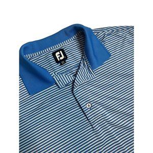 FootJoy Mens Large‎ Golf Polo Performanace Stripe Short Sleeve Active Shirt